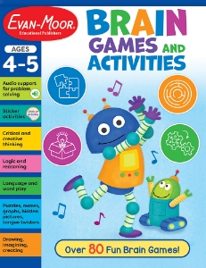 Brain Games and Activities Workbook, Ages 4–5 - Print