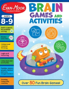 Brain Games and Activities Workbook, Ages 8–9 - Print