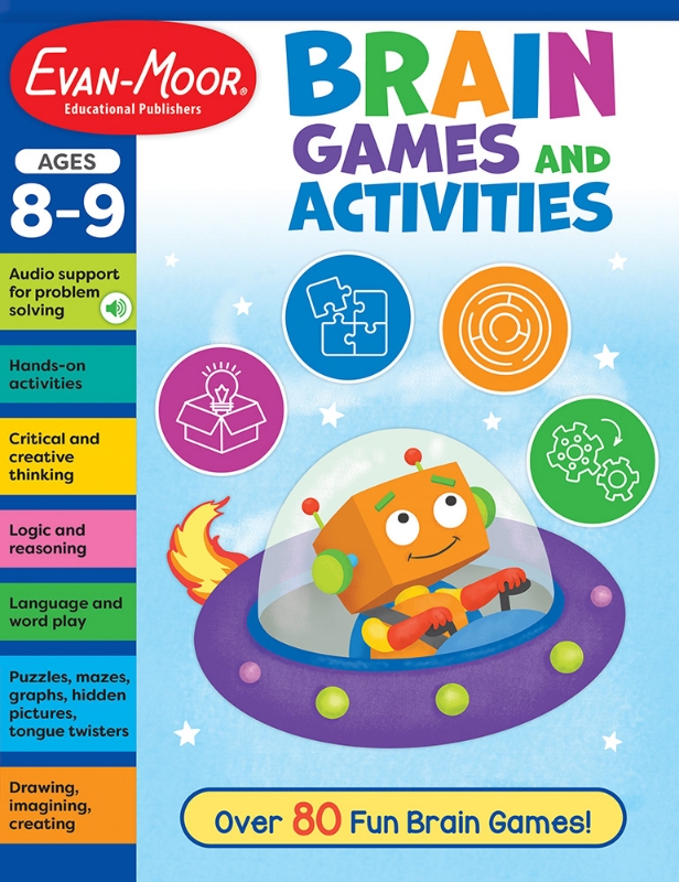 Brain Games and Activities Workbook, Ages 8–9 - E-book