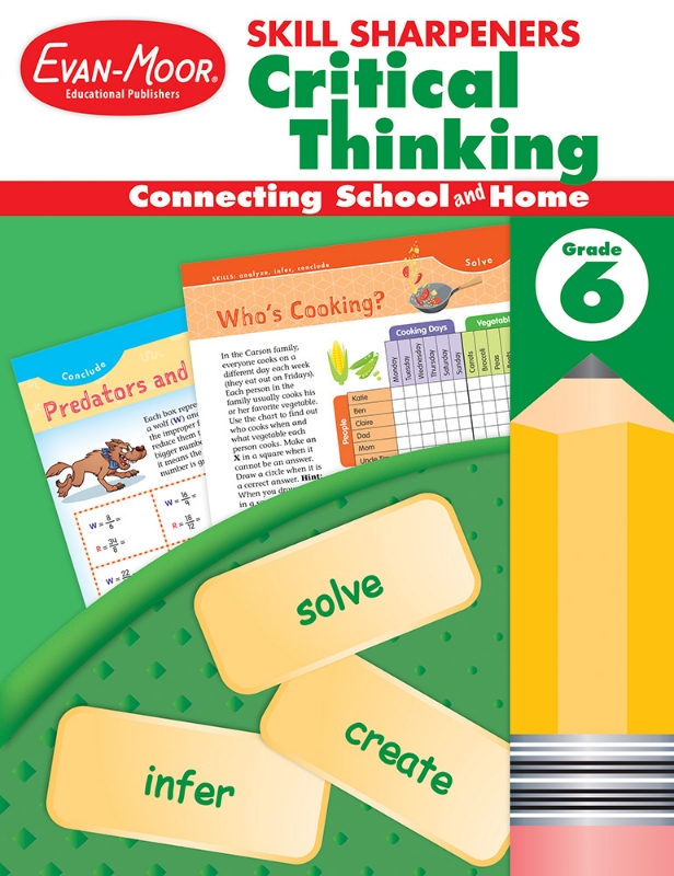 Skill Sharpeners: Critical Thinking, Grade 6 - Activity Book