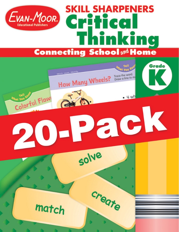 Skill Sharpeners: Critical Thinking, Grade K — Class pack