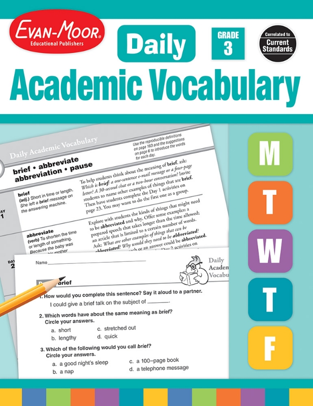 Daily Academic Vocabulary, Grade 3 - Teacher's Edition, Print