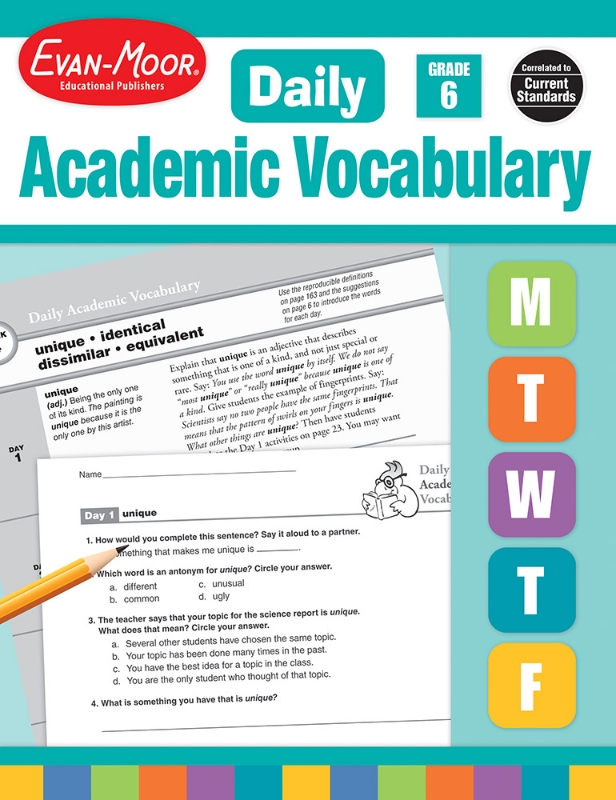 Daily Academic Vocabulary, Grade 6 - Teacher's Edition, Print