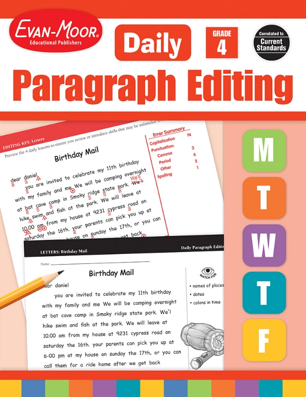 Daily Paragraph Editing, Grade 4 - Teacher's Edition, E-book