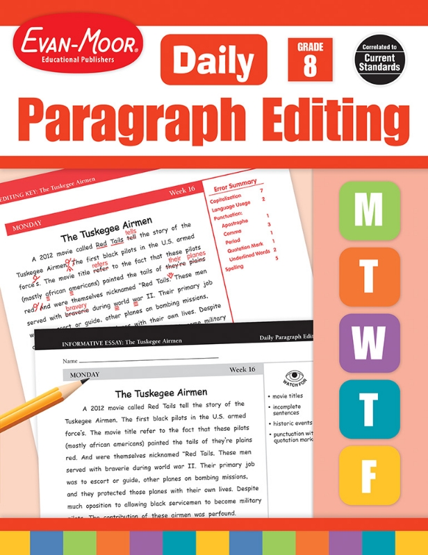 Daily Paragraph Editing, Grade 8 - Teacher's Edition, E-book