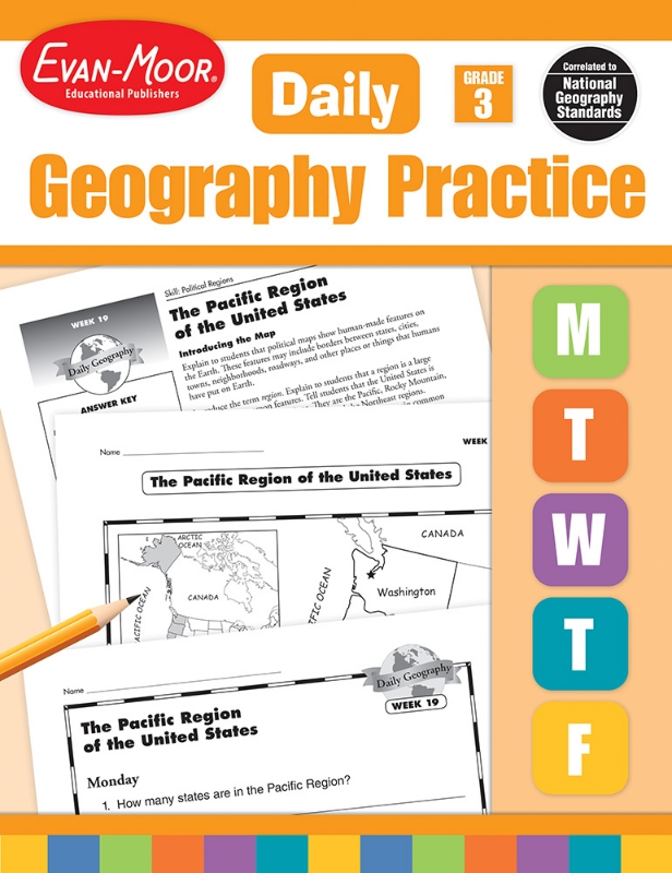 Daily Geography Practice, Grade 3 - Teacher's Edition, Print