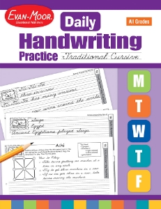 Daily Handwriting Practice: Traditional Cursive, Grades K-6 - Teacher's Edition, Print