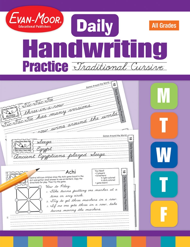 Daily Handwriting Practice: Traditional Cursive, Grades K-6 - Teacher's Edition, Print