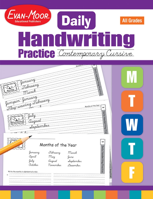 Daily Handwriting Practice: Contemporary Cursive, Grades K-6 - Teacher's Edition, Print