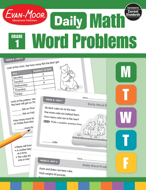 Daily Word Problems, Grade 1 - Teacher's Edition, Print