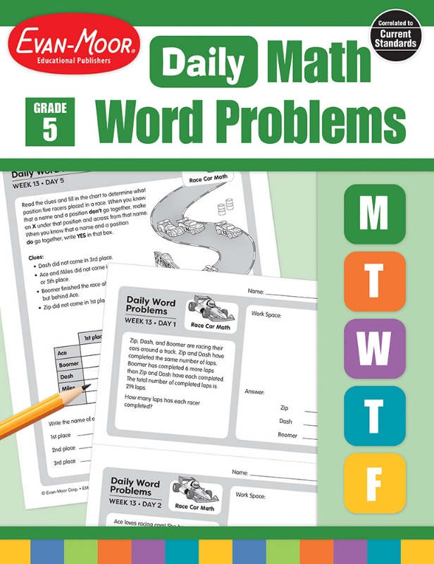 Daily Word Problems, Grade 5 - Teacher's Edition, Print