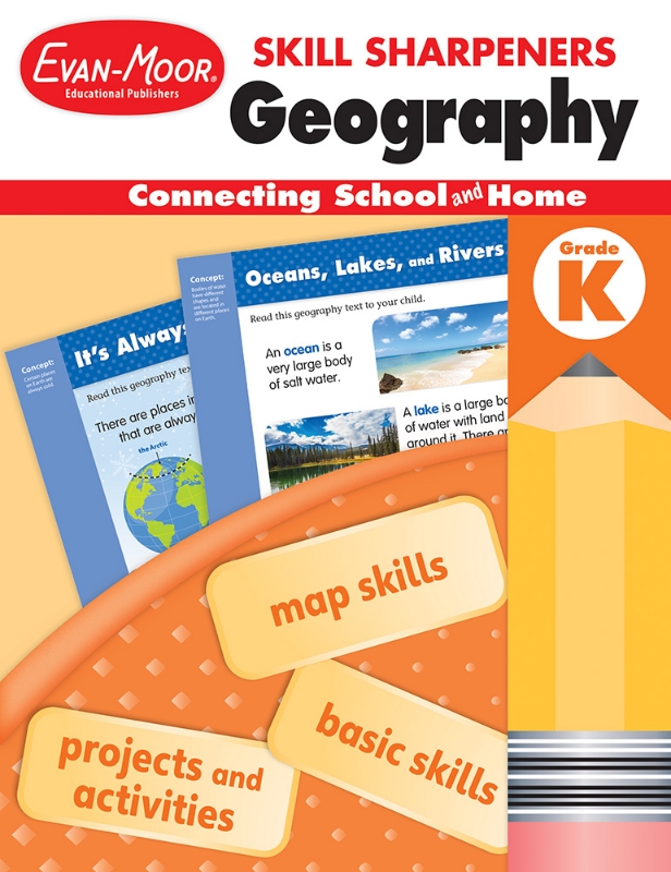 Skill Sharpeners: Geography, Grade K - Activity Book