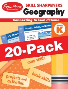 Skill Sharpeners: Geography, Grade K — Class pack