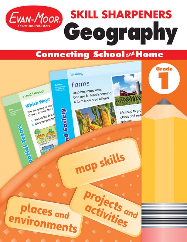 Skill Sharpeners: Geography, Grade 1 - Activity Book