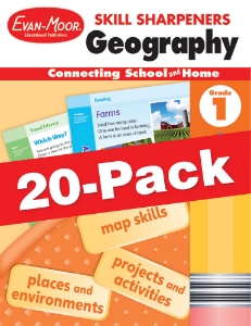 Skill Sharpeners: Geography, Grade 1 — Class pack