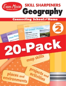 Skill Sharpeners: Geography, Grade 2 — Class pack