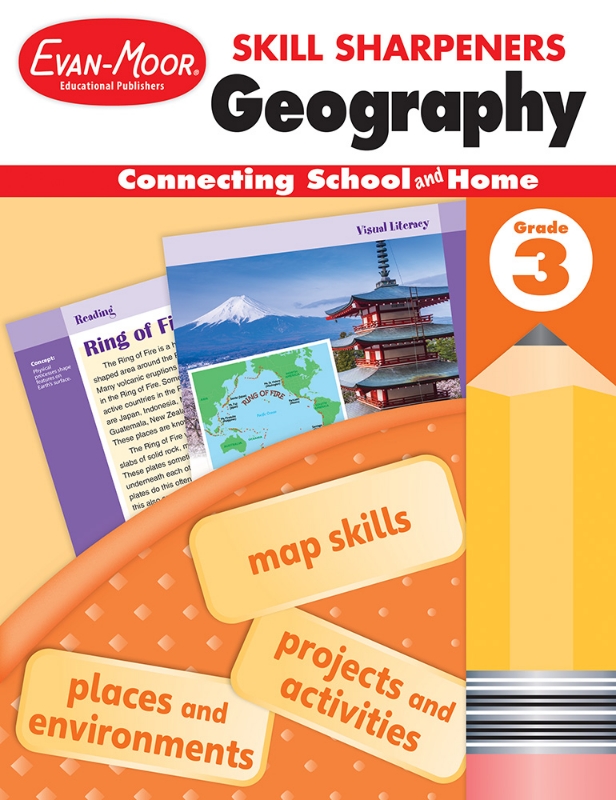 Skill Sharpeners: Geography, Grade 3 - Activity Book