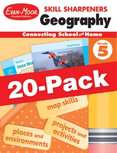 Skill Sharpeners: Geography, Grade 5— Class pack