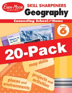 Skill Sharpeners: Geography, Grade 6 — Class pack