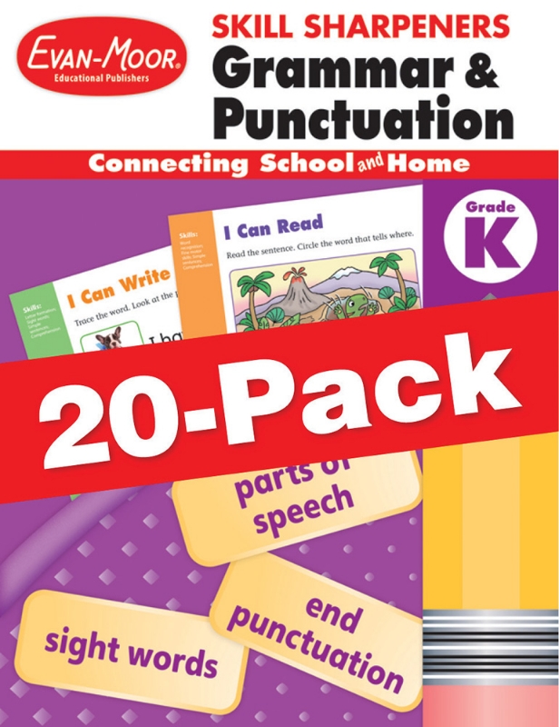 Skill Sharpeners: Grammar & Punctuation, Grade K — Class pack