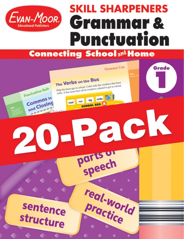 Skill Sharpeners: Grammar & Punctuation, Grade 1 — Class pack