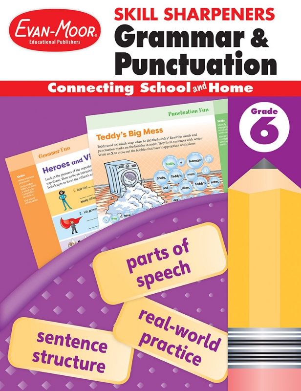 Skill Sharpeners: Grammar & Punctuation, Grade 6 - Activity Book