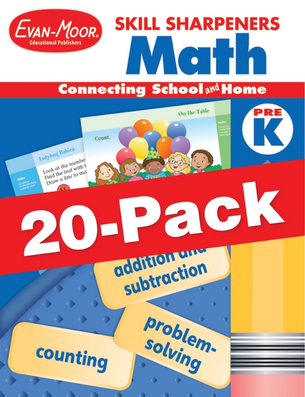 Skill Sharpeners: Math, Grade PreK — Class pack