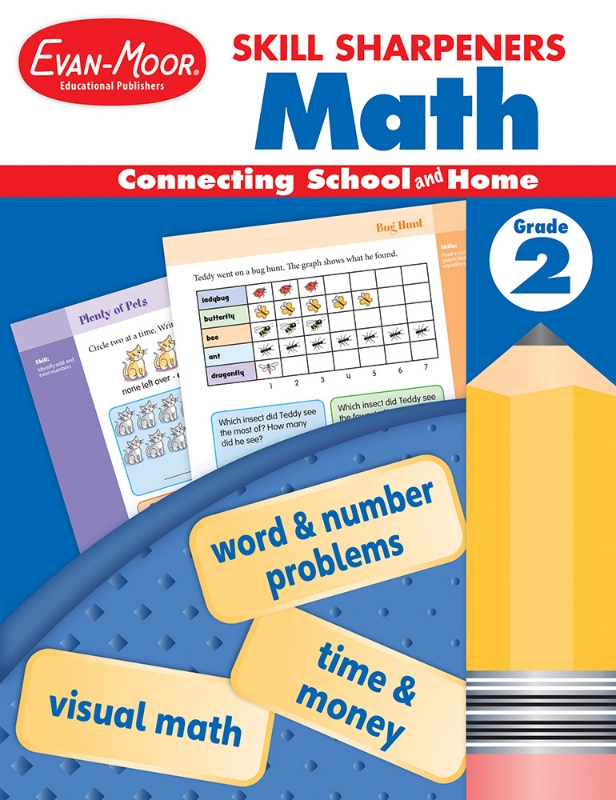 Skill Sharpeners: Math, Grade 2 - Activity Book