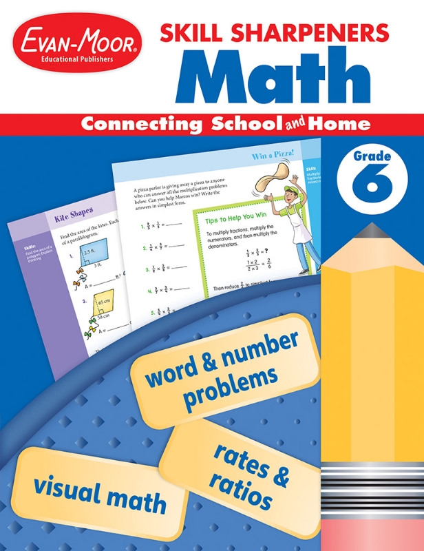 Skill Sharpeners: Math, Grade 6 - Activity Book