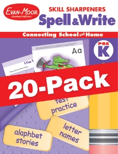 Skill Sharpeners: Spell & Write, Grade PreK — Class pack