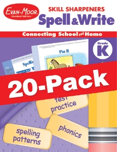 Skill Sharpeners: Spell & Write, Grade K — Class pack