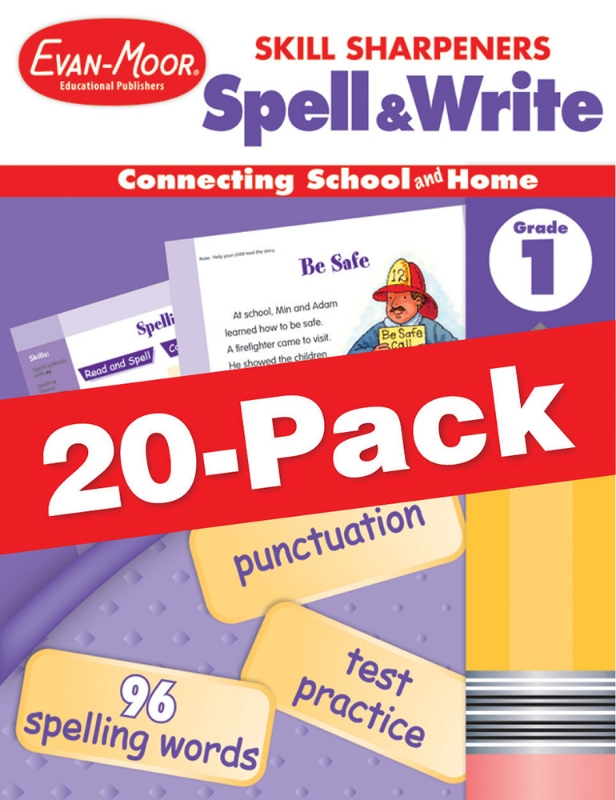 Skill Sharpeners: Spell & Write, Grade 1 — Class pack