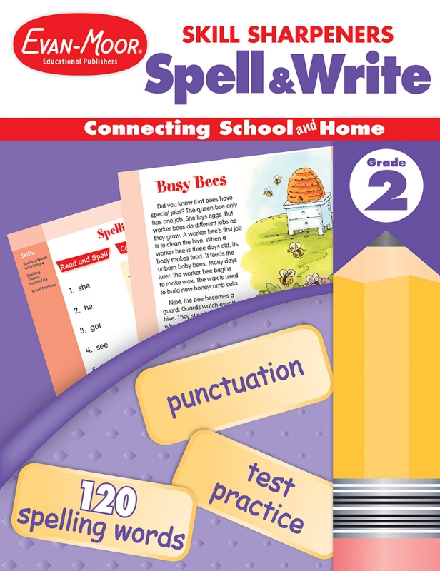 Skill Sharpeners: Spell & Write, Grade 2 - Activity Book