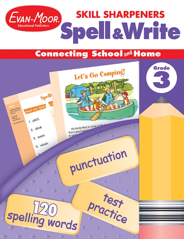 Skill Sharpeners: Spell & Write, Grade 3 - Activity Book