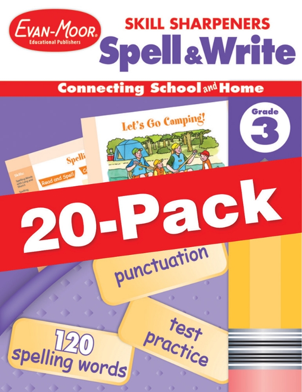 Skill Sharpeners: Spell & Write, Grade 3 — Class pack