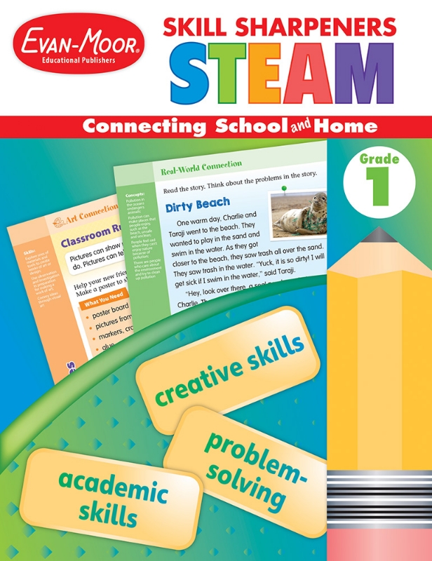 Skill Sharpeners: STEAM, Grade 1 - Activity Book