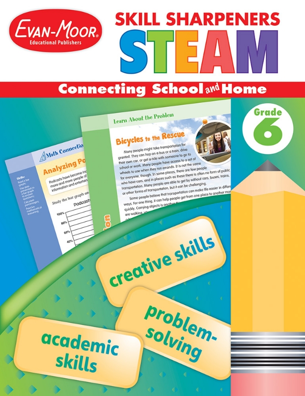 Skill Sharpeners: STEAM, Grade 6 - Activity Book