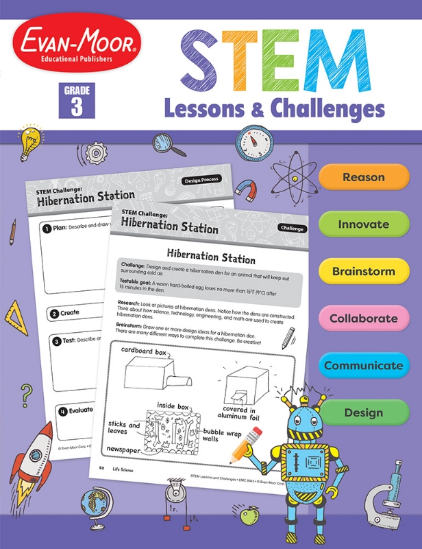 STEM Lessons and Challenges, Grade 3 - Teacher Reproducibles, Print