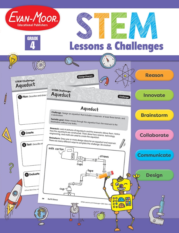 STEM Lessons and Challenges, Grade 4 - Teacher Reproducibles, E-book