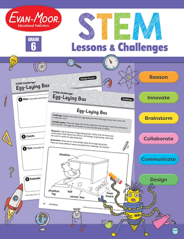 STEM Lessons and Challenges, Grade 6 - Teacher Reproducibles, Print