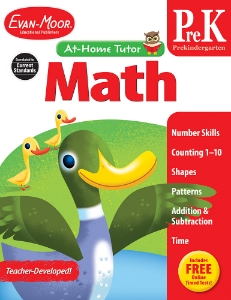 At-Home Tutor: Math, Grade PreK - Activity Book