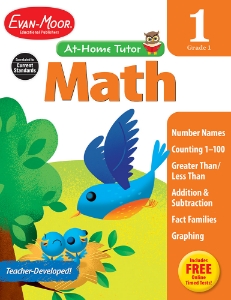 At-Home Tutor: Math, Grade 1 - Activity Book