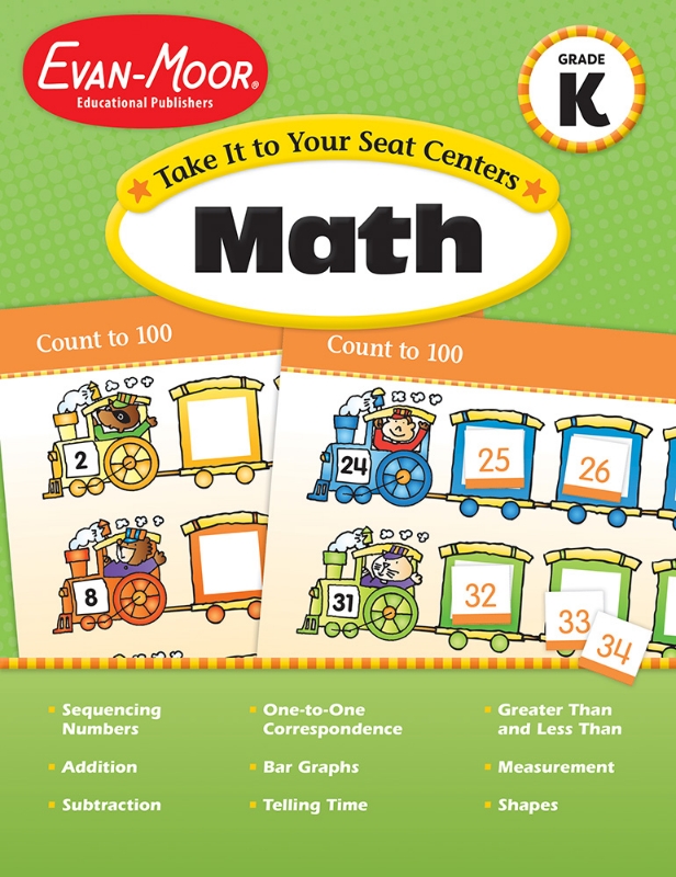 Take It to Your Seat: Math Centers, Grade K - Teacher Reproducibles, E-book