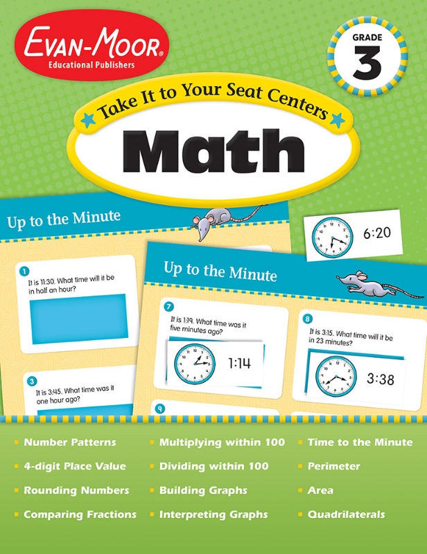 Take It to Your Seat: Math Centers, Grade 3 - Teacher Reproducibles, E-book