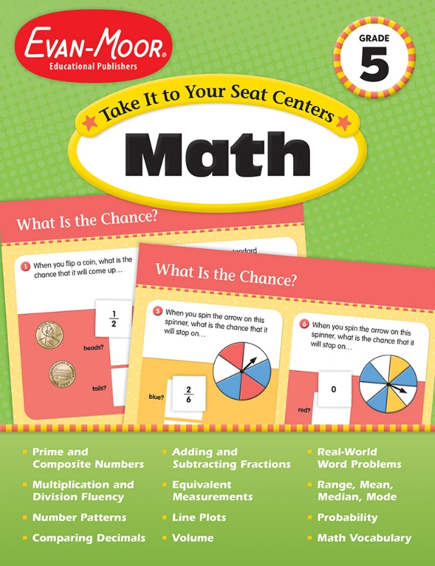 Take It to Your Seat: Math Centers, Grade 5 - Teacher Reproducibles, E-book