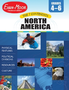 7 Continents: North America, Grades 4-6 - Teacher Reproducibles, E-book