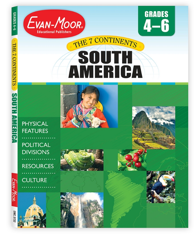 7 Continents: South America, Grades 4-6 - Teacher Reproducibles, Print