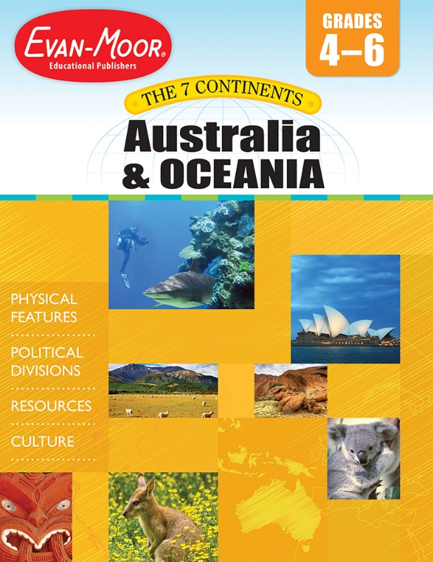7 Continents: Australia and Oceania, Grades 4-6 - Teacher Reproducibles, E-book