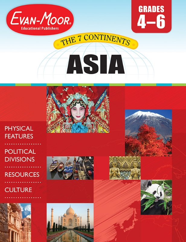 7 Continents: Asia, Grades 4-6 - Teacher Reproducibles, E-book