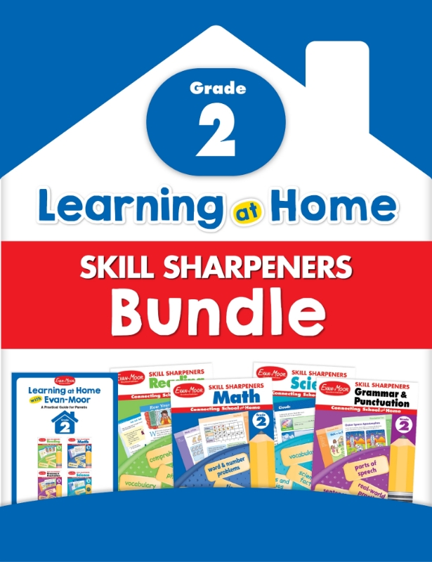 Learning At Home Skill Sharpeners Bundle, Grade 2